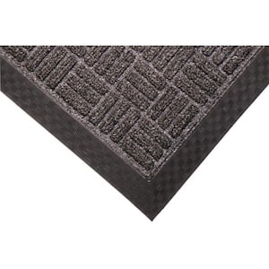 Crossbar Charcoal 48 in. x 72 in. Commercial Entrance Mat