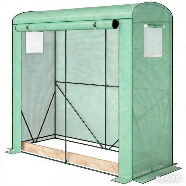 6 ft. x 4 ft. Green Polyethylene & Steel Grow Tent, Crop Cage