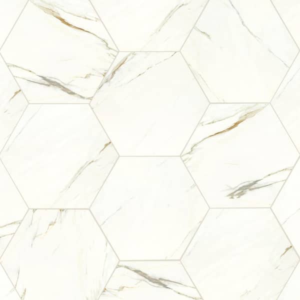 MSI Genesis White 19 in. x 22 in. Matte Porcelain Marble Look Floor and Wall Tile (2.15 sq. ft./Each)
