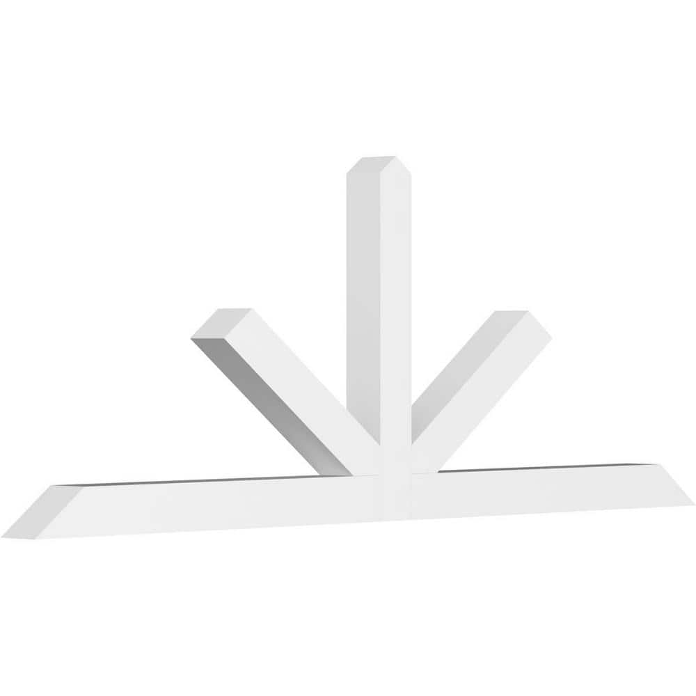 84 in. W x 31 1/2 in. H x 4 in. D x 4 in. F, 9/12 Pitch, Saratoga Signature Urethane Gable Bracket, Primed Tan price history on PriceWatchPro