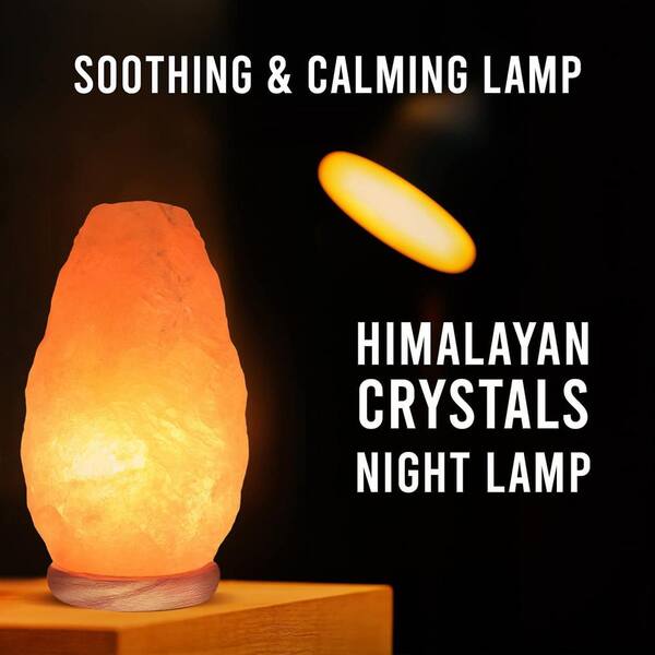 Glow Himalayan Salt Lamp, 10 in. Tall, Night Light Table Lamp, with Dimmer 4 lbs. to 6 lbs. HD-1001A - The Home Depot Glow Himalayan Salt Lamp, 10 in. Tall, Night Light Table Lamp, with Dimmer 4 lbs. to 6 lbs. HD-1001A - The Home Depot