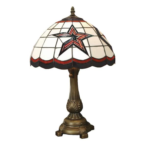 The Memory Company MLB -19.5 in. Antique Bronze Astros Tiffany Table Lamp