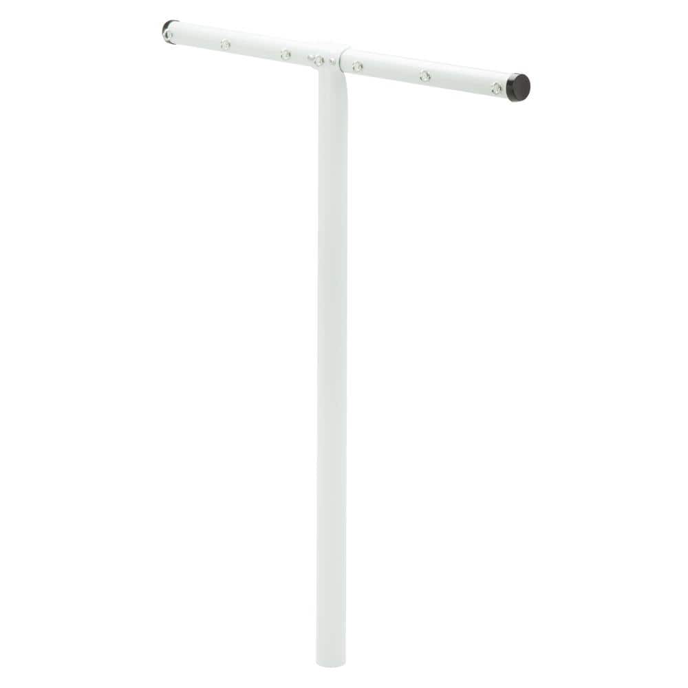2.4M Washing Line Post Support Pole Dryer with Socket& PROPE LINE Clothes Laundr 