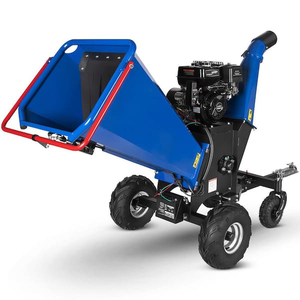 6 in. 15 HP 420 cc Gas Powered Ducar Engine Wood Chipper Shredder with Trailer Tow Hitch