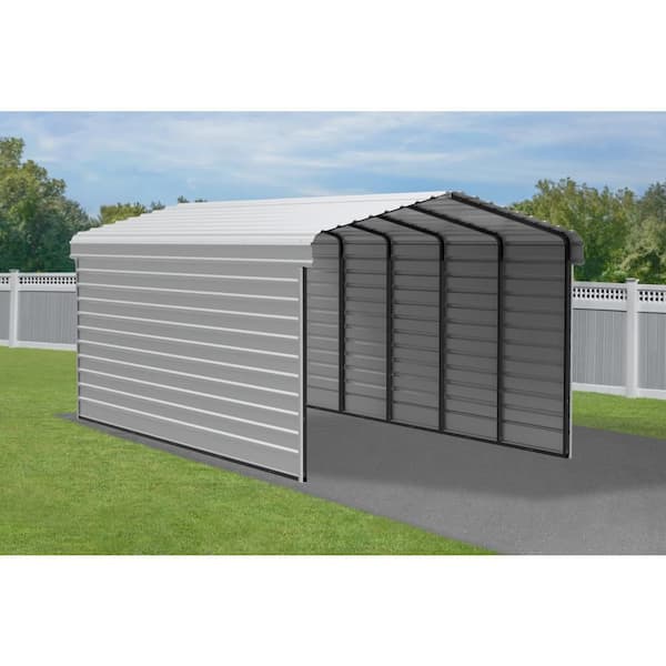 Arrow 10 ft. W x 29 ft. D x 7 ft. H Eggshell Galvanized Steel