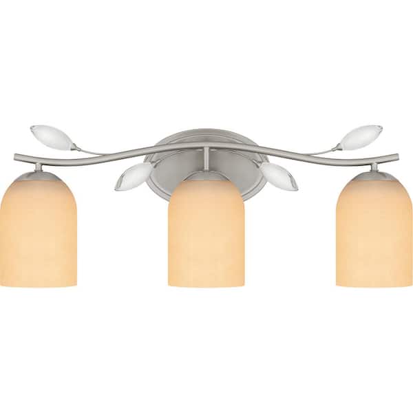 Quoizel Ulysses 24 in. 3-Light Brushed Nickel Vanity Light