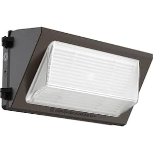 Contractor Select TWR2 400-Watt Equivalent Integrated LED Dark Bronze Wall Pack Light, Adjustable Lumens and CCT