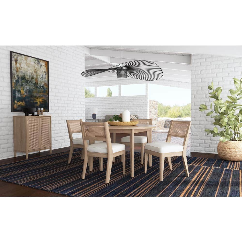 Brentwood Light Oak Round Dining Table for Four