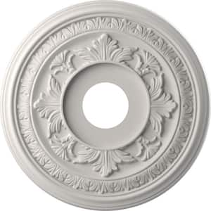 16 in. O.D. x 3-1/2 in. I.D. x 1 in. P Baltimore Thermoformed PVC Ceiling Medallion in UltraCover Satin Blossom White
