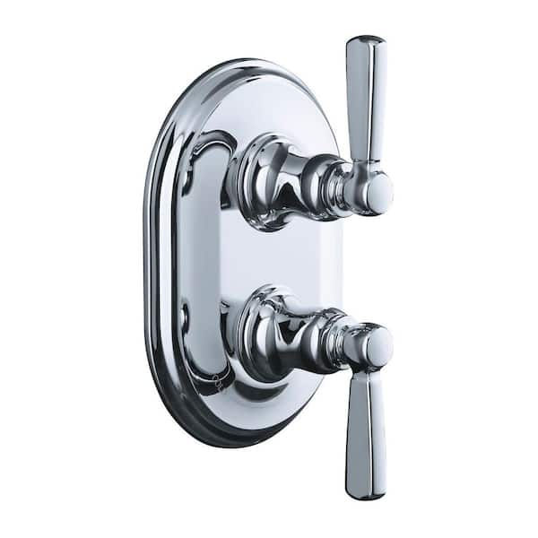 KOHLER Bancroft 2-Handle Valve Handle in Polished Chrome (Valve Not Included)