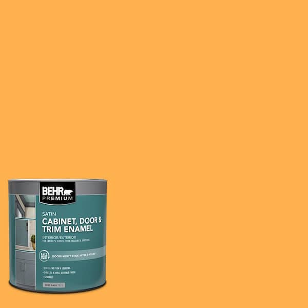 BEHR PREMIUM 1 qt. #P250-6 Splendor Gold Satin Enamel Interior/Exterior Cabinet, Door & Trim Paint