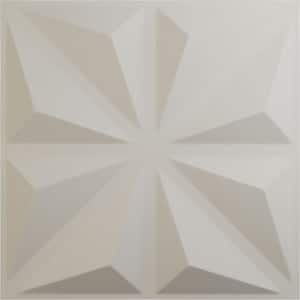 19 5/8 in. x 19 5/8 in. Bailey EnduraWall Decorative 3D Wall Panel, Satin Blossom White (12-Pack for 32.04 Sq. Ft.)