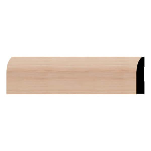 WM713 0.56 in. D x 3.25 in. W x 96 in. L Wood Cherry Baseboard Moulding