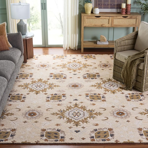 Metro 8 ft. x 10 ft. Beige/Green Persian Area Rug
