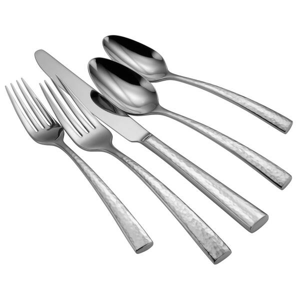 50 pc Reflections plastic silver forks appears as stainless steel single use