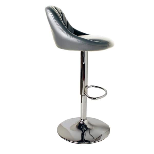Westchester Grey Faux Leather, Swivel Bar Stools With Backs And Arms Australia