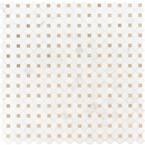 Bianco Dolomite Crema Dotty 12.4 in. x 12.4 in. x 10 mm Polished Marble Mosaic Tile (10.7 sq. ft. / case)