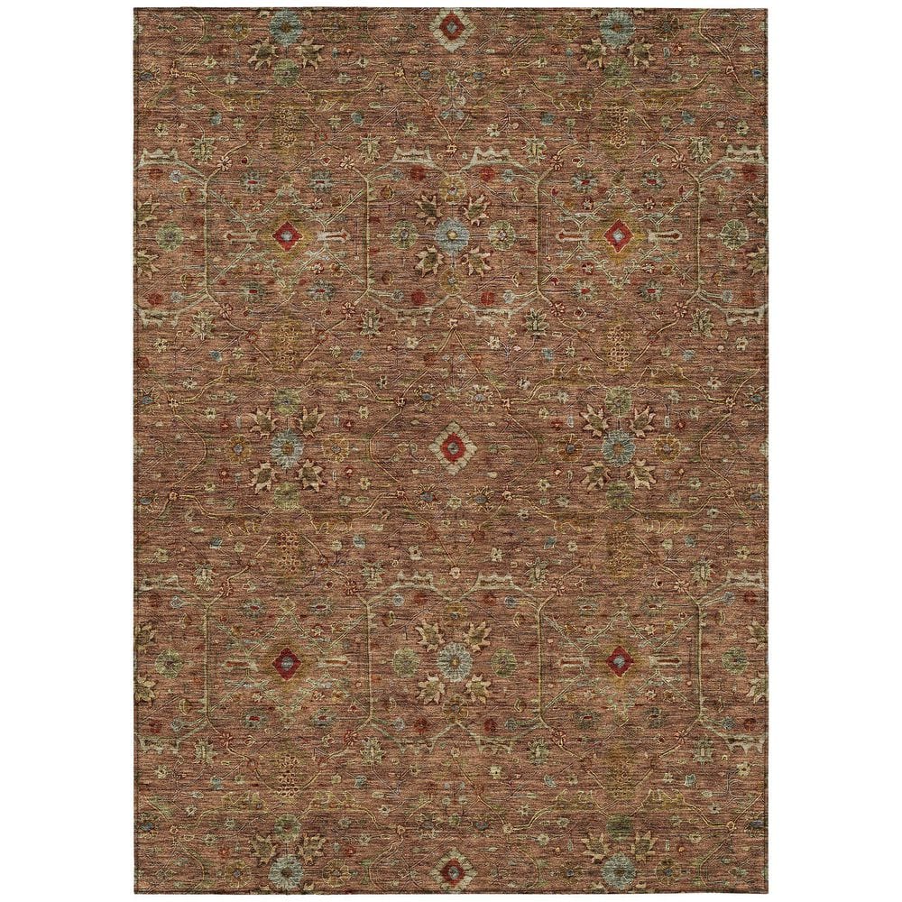 Chantille Machine Washable Indoor/Outdoor Abstract ACN1130 Paprika 8 ft. x 10 ft. Area Rug price history on PriceWatchPro