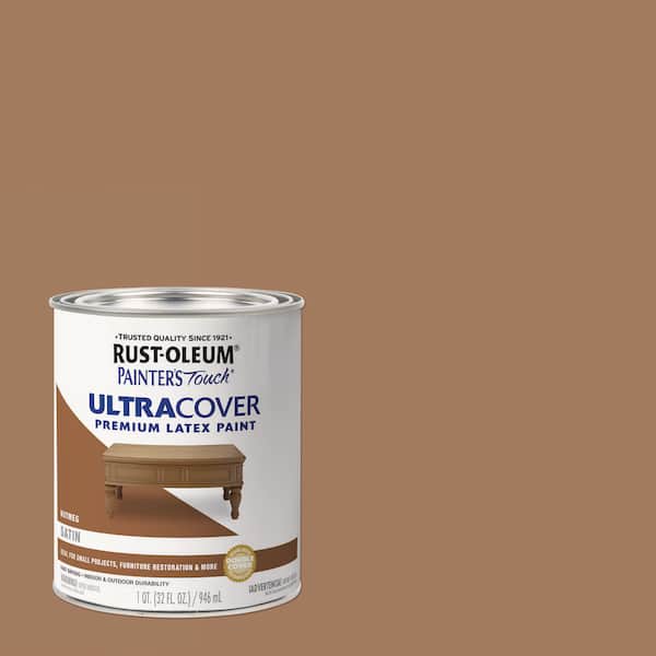 32 oz. Ultra Cover Satin Nutmeg General Purpose Paint (Case of 2)