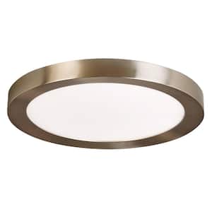 Calloway 19 in. Brushed Nickel Selectable LED Flush Mount