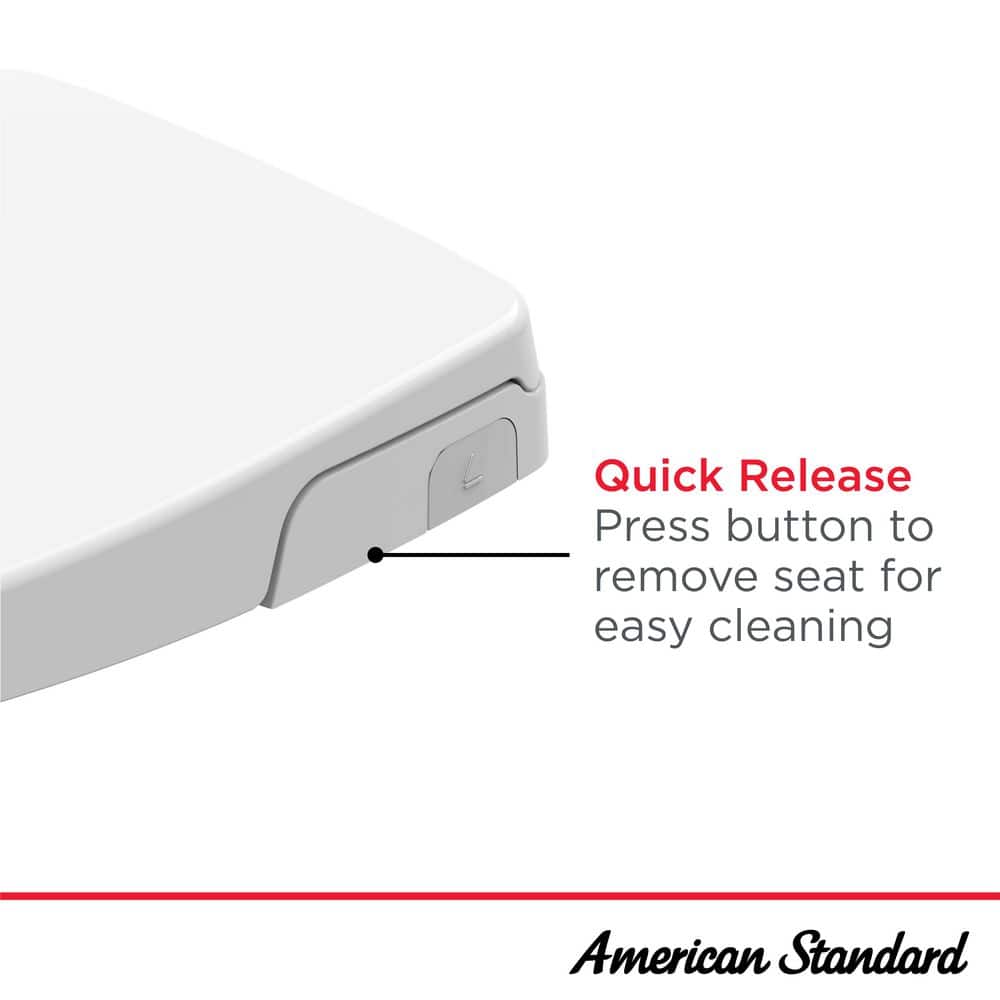 White Slim Non-Electric Bidet Seat with Ergonomic Handle
