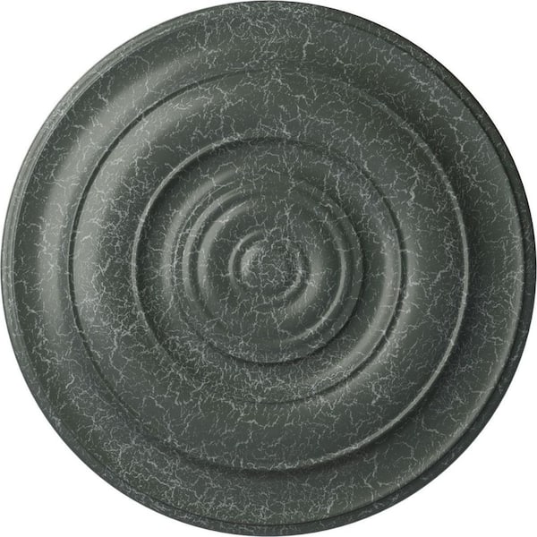 Ekena Millwork 18" x 1-1/2" Niobe Urethane Ceiling Medallion (Fits Canopies upto 8-5/8"), Athenian Green Crackle
