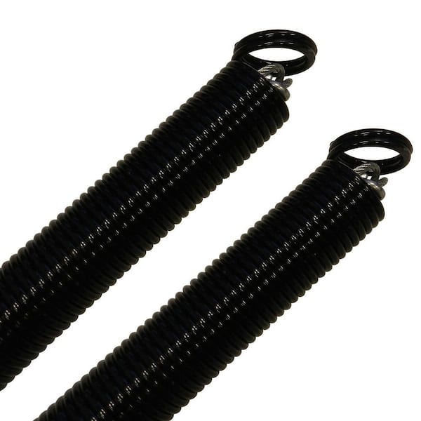 110 lbs. (50 kg) Capacity Garage Door Extension Springs, Black and White (Pair)