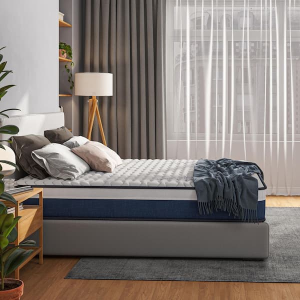 Queen Medium Innerspring Hybrid 10 in. Mattress with Memory Foam, Mattress in a Box