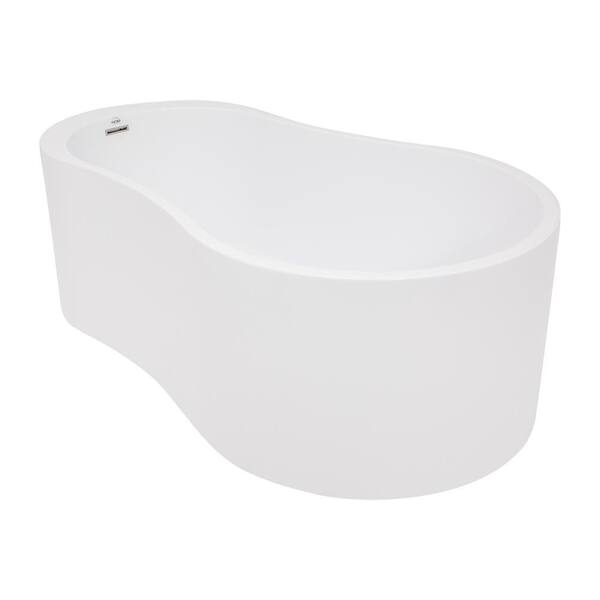 Hydro Systems Anaha 64 in. Acrylic Curved Freestanding Bathtub in Biscuit