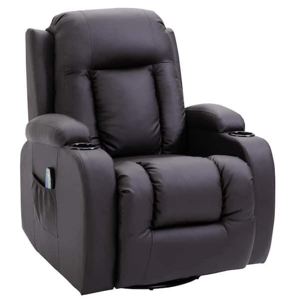 8 Point Recliner Massage Chair, Faux Leather Reclining Heated Massage Chair