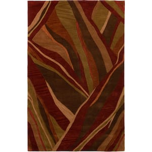 Ascot 16 Abstract Stripe Canyon 8 ft. x 10 ft. Area Rug