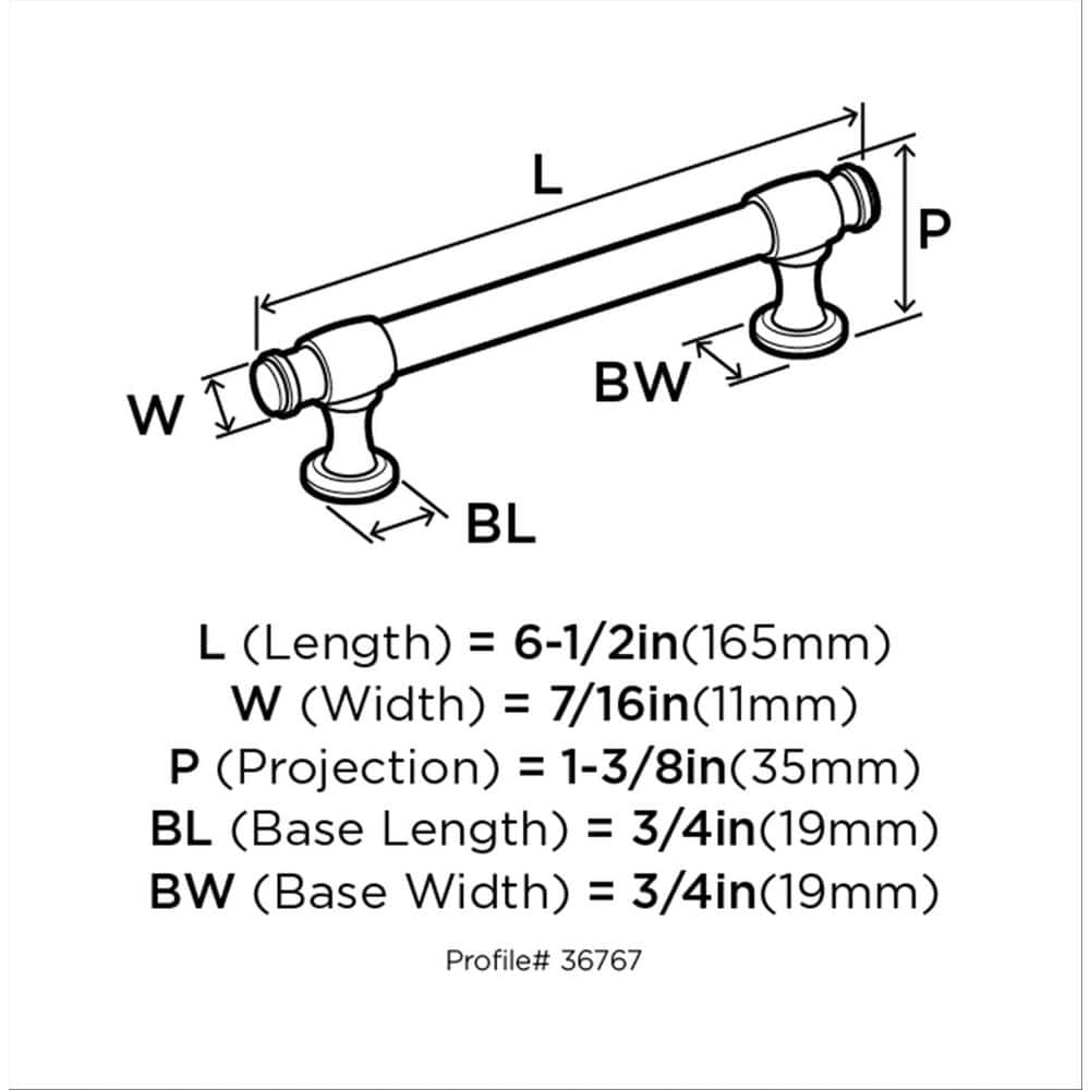 Polished Chrome 5-1/16" Traditional Cabinet Pull