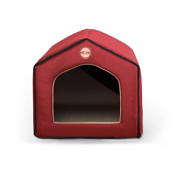 K and H Pet Products 16 in. x 15 in. x 14 in. Red/Tan Indoor Pet House