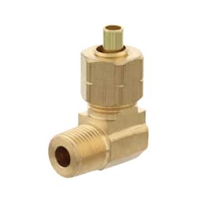 1/4 in. OD Compression x 1/8 in. MIP 90-Degree Brass Elbow Adapter Fitting