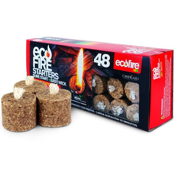 Charcoal Firelighters Cubes camping Outdoors Grill BBQ Fire Starter 48 cubes 