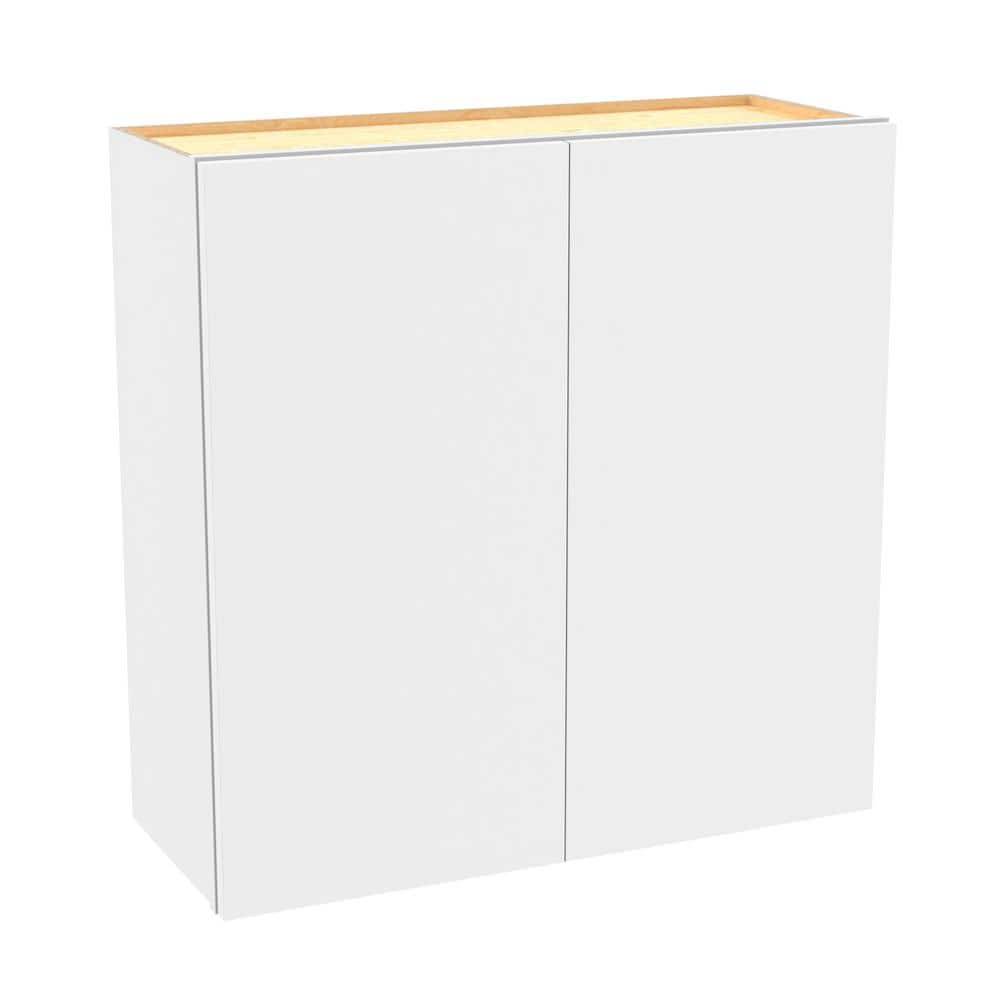 Hargrove 33 in. W x 12 in. D x 36 in. H Assembled Plywood Wall Kitchen Cabinet in Vesper White with Soft Close price history on PriceWatchPro