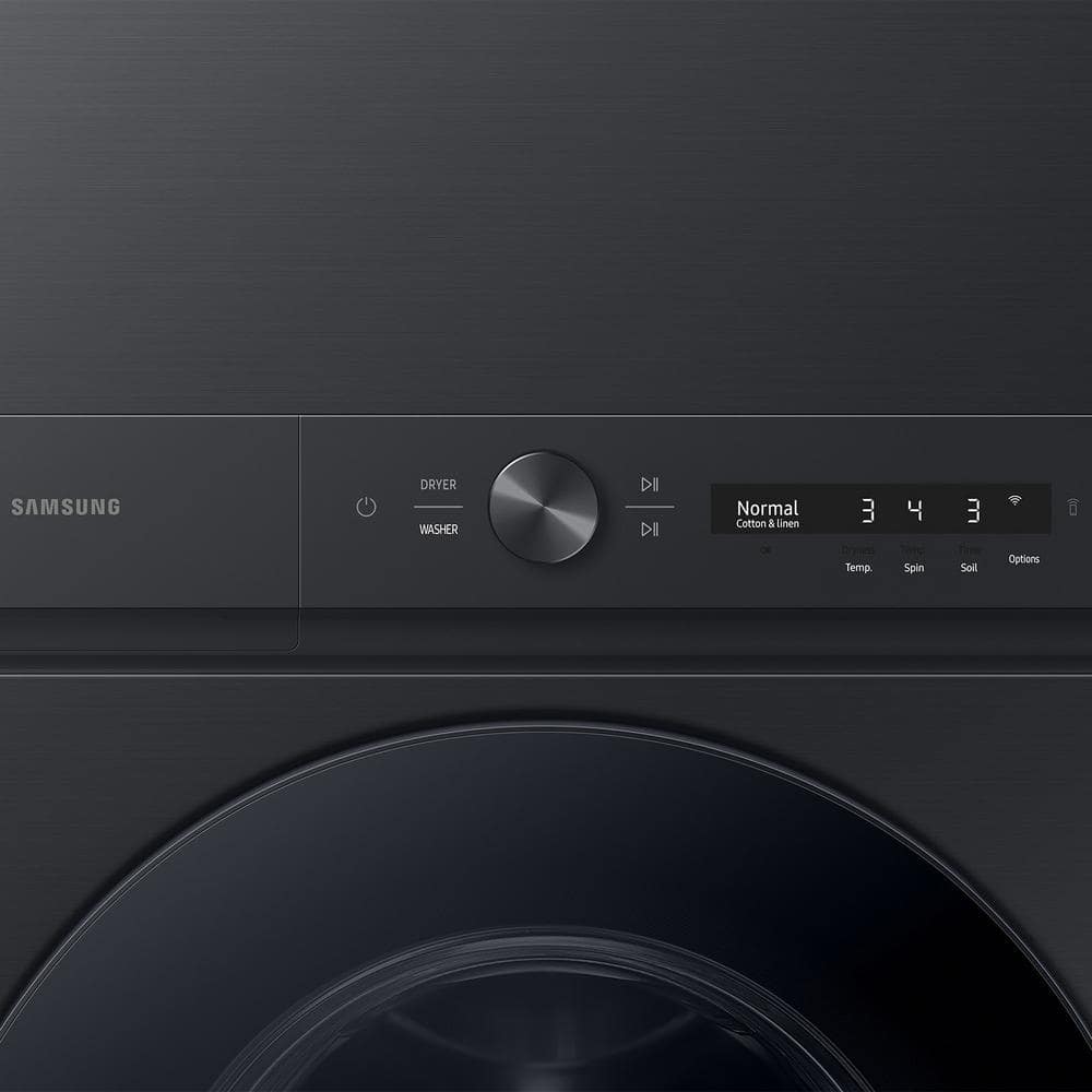 Brushed Black 4.6 cu. ft. Electric Washer and 7.6 cu. ft. Dryer Set