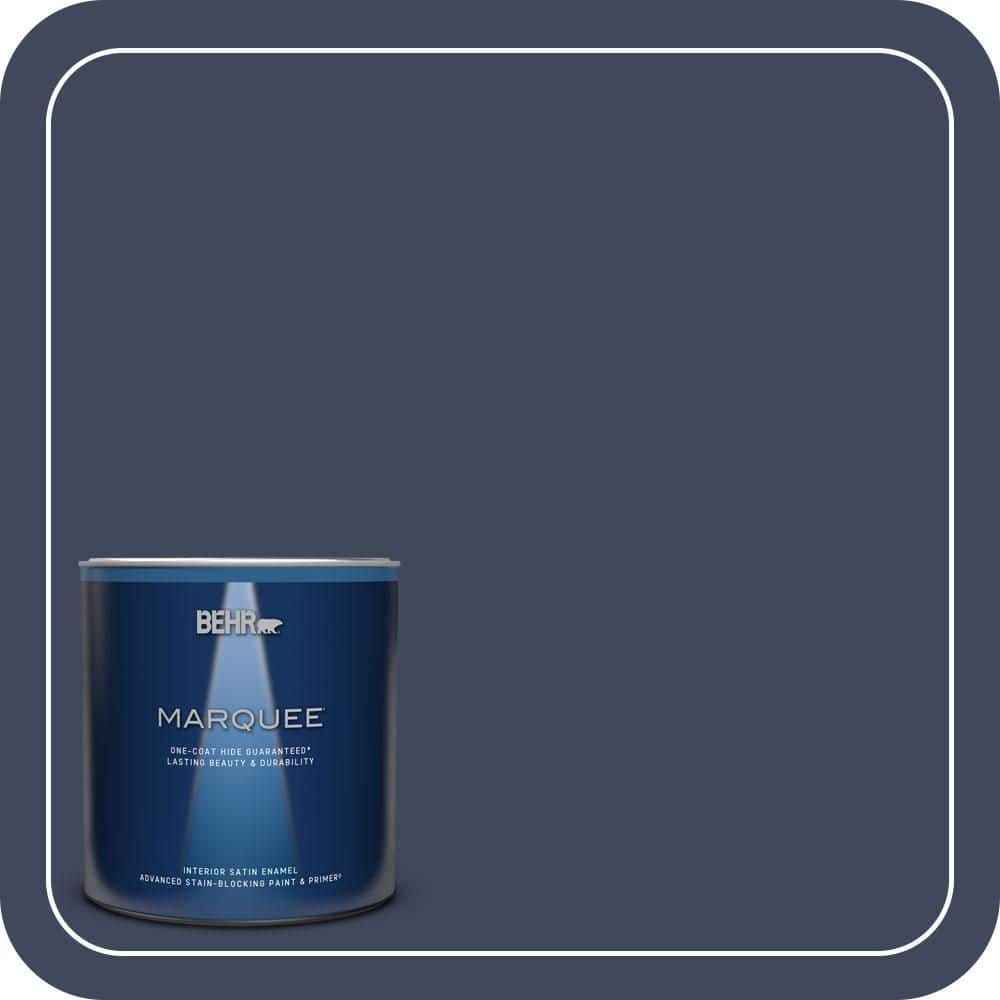 1 qt. #S530-7 Dark Navy Satin Enamel Interior Paint & Primer price history on PriceWatchPro