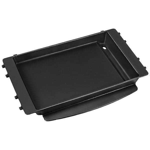 Cast Iron Griddle Plate Matte Enamel Finish Heavy Duty Compatible With Gas Cooktops For Grill Replacement 1 Pack