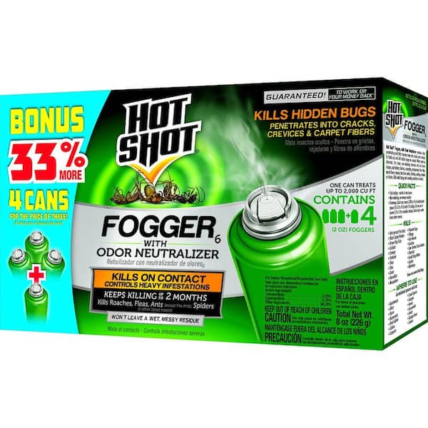 Hot Shot Fogger with Odor Neutralizer (4-Count)
