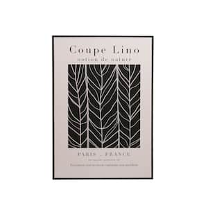 "Coupe Lino" 1 Piece Framed Graphic Print Nature Art Print 1.25 in. x 39.37 in.