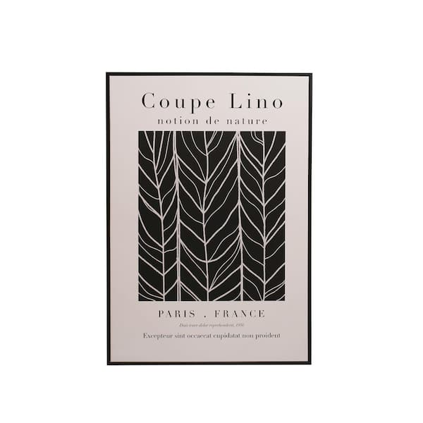 Storied Home "Coupe Lino" 1 Piece Framed Graphic Print Nature Art Print 1.25 in. x 39.37 in.