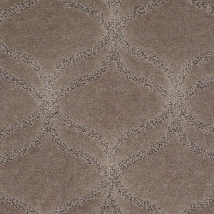 Kensington - Deer Tracks - Brown 42.1 oz. Nylon Pattern Installed Carpet