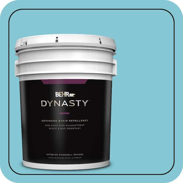 BEHR DYNASTY 5 gal. #MQ4-50 Not a Cloud in Sight One-Coat Hide Eggshell Enamel Interior Stain-Blocking Paint & Primer
