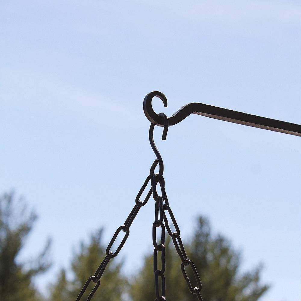 Black Wrought Iron 15-Inch Decorative Wall Brackets