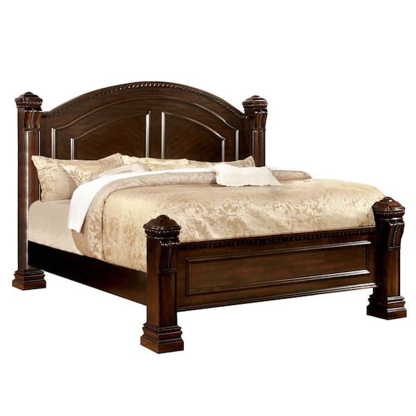 Unbranded Matteo Brown Wood Frame Queen Platform Bed