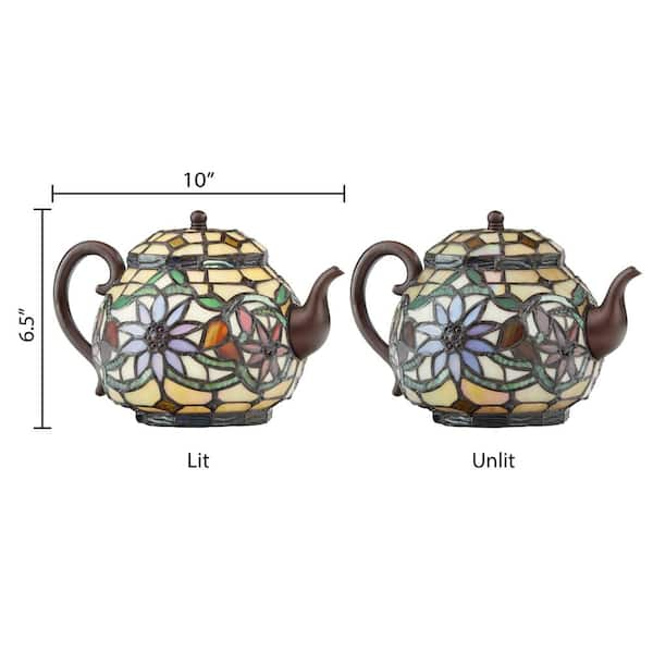 Stained Glass Tea Pot selling accent lamp