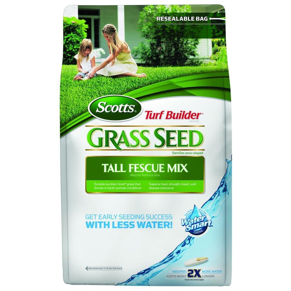 Scotts 20 lb. Turf Builder Tall Fescue Grass Seed Mix 18232 The Home