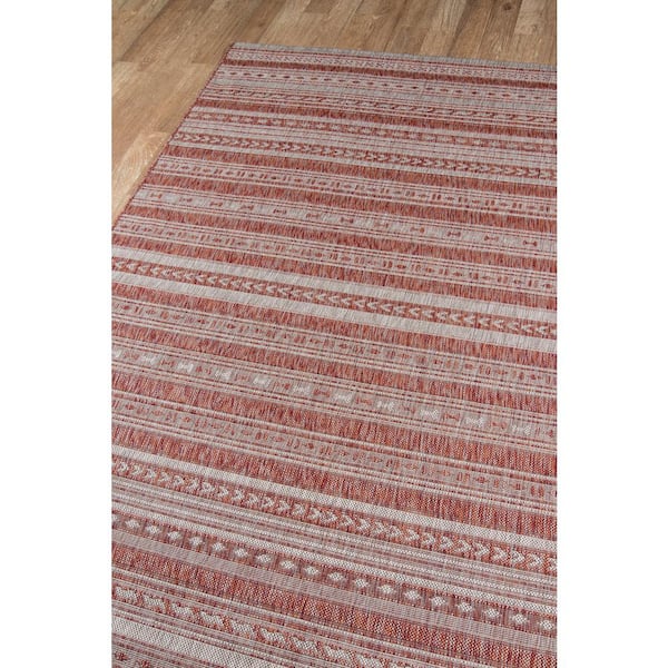 Tuscany Copper 4 ft. x 6 ft. Indoor/Outdoor Area Rug
