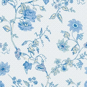 Laura Ashley Louise Duck Egg Blue Removable Wallpaper 119860 - The Home ...
